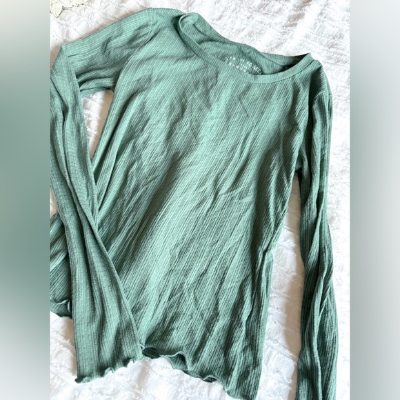 The OG tee collection, Aeropostale, women’s medium, ribbed, lettuce sleeves - Picture 1 of 1